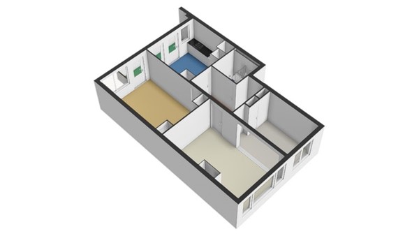Floorplan - Nolensstraat 49C, 3039 PN Rotterdam